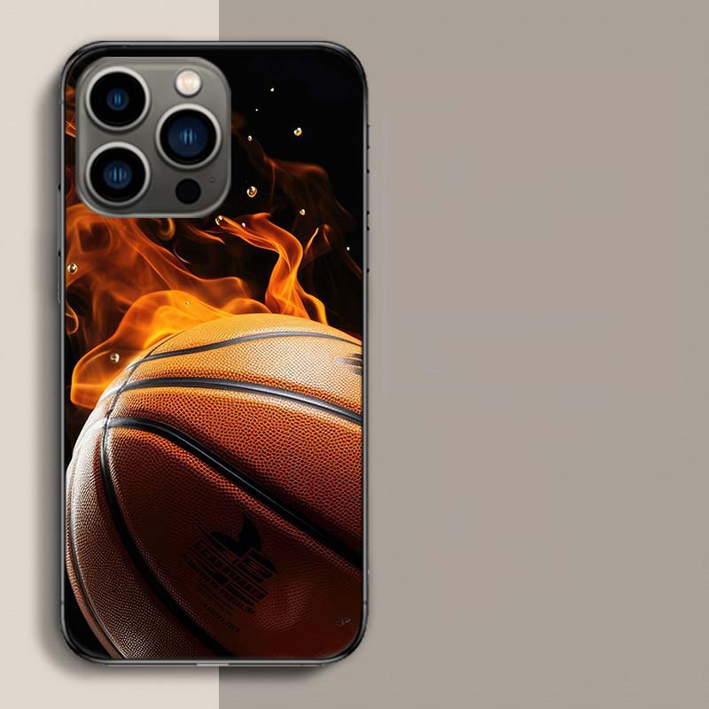 Basketball Phone Case For Iphone 17 Air 15 Pro 14 Plus 16 Pro Max 17E 16E 12 13 Mini 11 Cover Cute Fundas