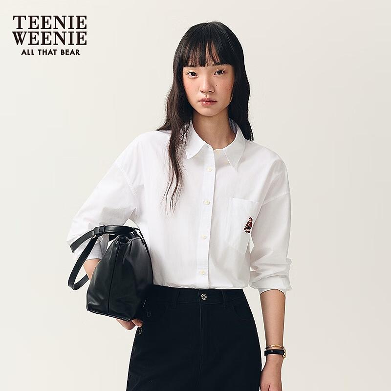 Teenie Weenie Women s Bear Cartoon Button-Up Shirt L