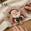 Handmade Gift Ideas for Friends Christmas Faux Pearl Painting Suncatcher Art Kit, Acrylic Snowflake Shape Board Decorative Hanging Window with