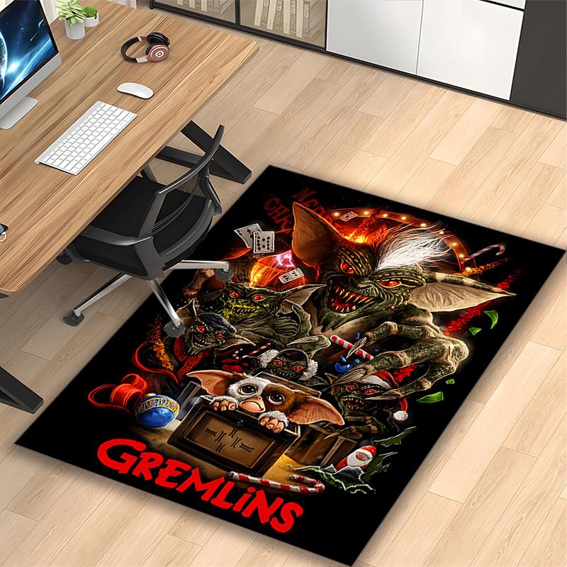 1pc Area Rug Appropriate for Office, Gremlins Monster Carpet, Versatile Printed Chair Rug, Durable Home Sofa Carpet