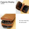 Baellerry Women's Cell Phone Bag Japanese and Korean Style Vertical Double Layer Single Shoulder Bag Fashion Zipper Crossbody Bag
