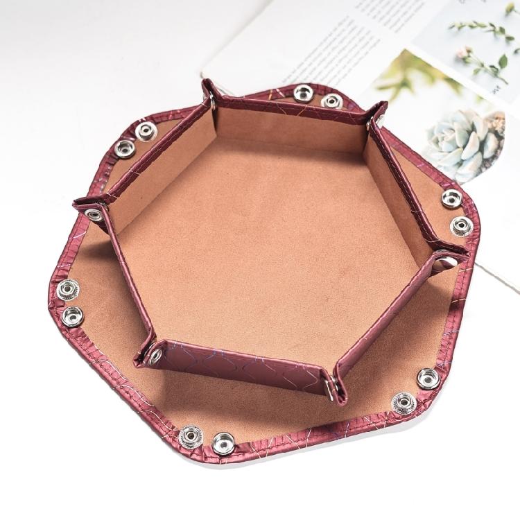 Fashion PU Leather Storage Tray Jewelry Storage Dish Desk Accessory Tray Suitable For Watches And Small Items