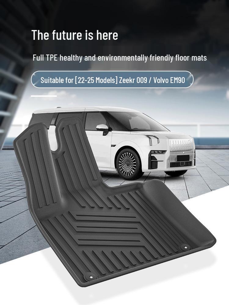 Compatible Floor Mats for 2022-2024 Zeekr 009 & 2025 Volvo EM90 - All TPE Trunk and Floor Mats