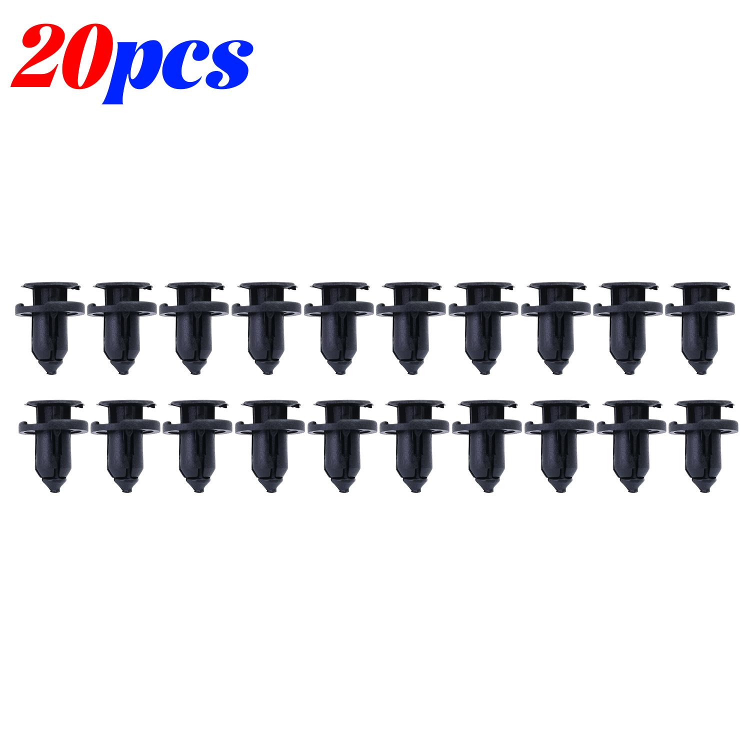 8mm Black Automotive Bumper Clips PP Door Panel Fender Liner Retainers Buckle Auto Leaf Panel Rivet Mudguard Fastening Clamp