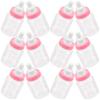 12Pcs Pink Plastic Mini Feeding Bottle Gift Boxes for Baby Shower Decorations Candy Filler Favor Packaging 9Cm 4Cm D