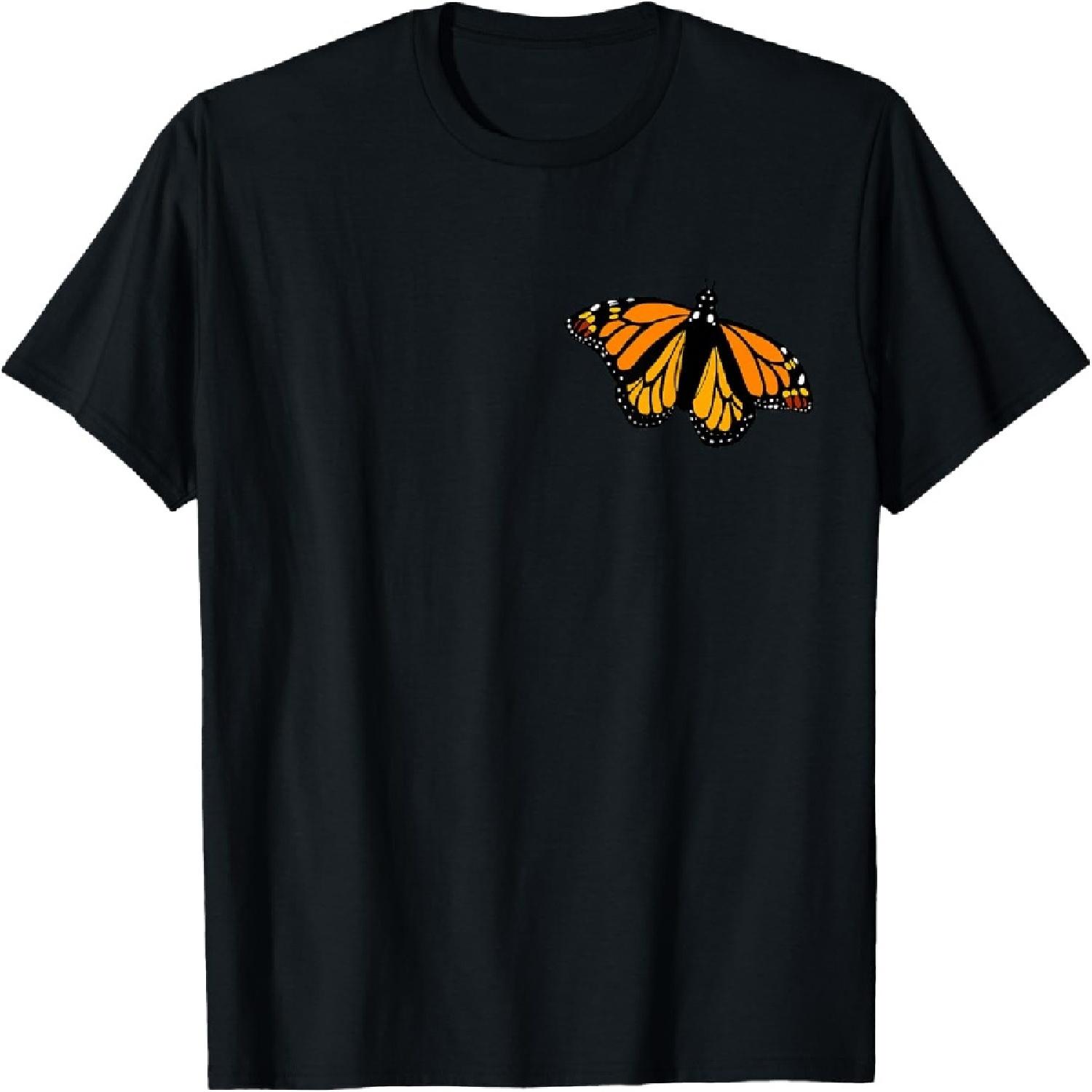 Monarch Butterfly Pocket Shirt by Milkweed Mavens Nature T-Shirt XXXXXL разноцветный