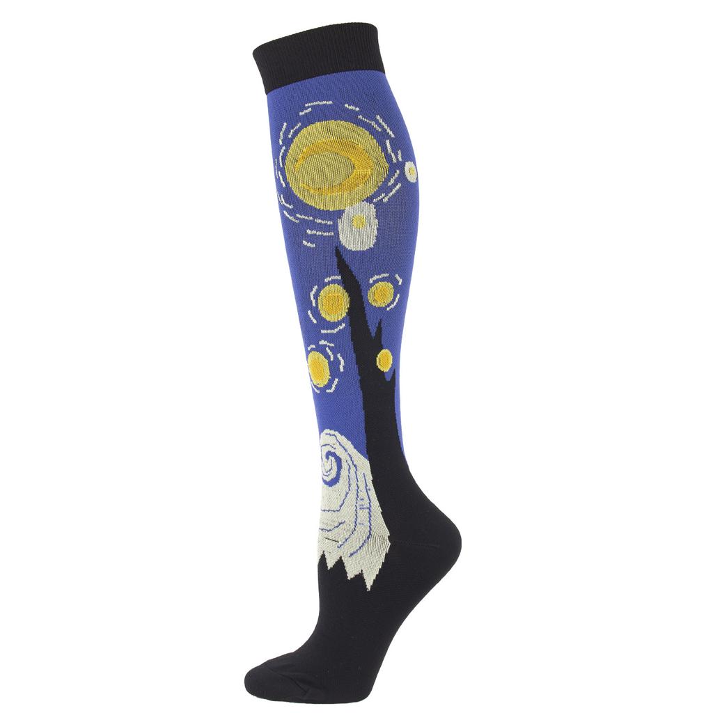 Sports Pressure Socks, Famous Painting Mona Lisa Socks, Compression Socks, Outdoor Elastic Socks