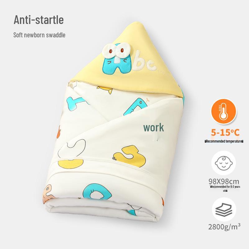 Thickened Cotton Swaddle Blanket for Newborns - Cozy Outdoor & Delivery Room Use