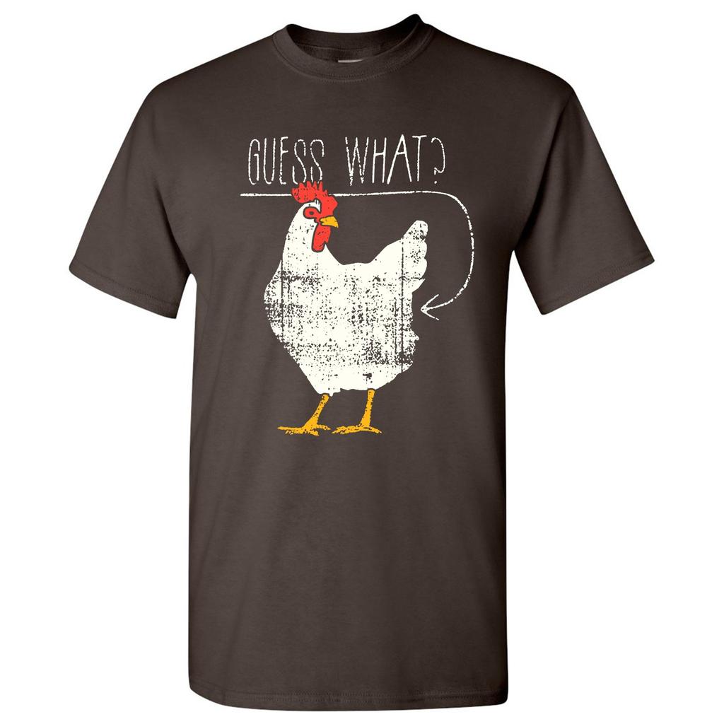 Guess What Chicken Butt Basic Cotton TShirt