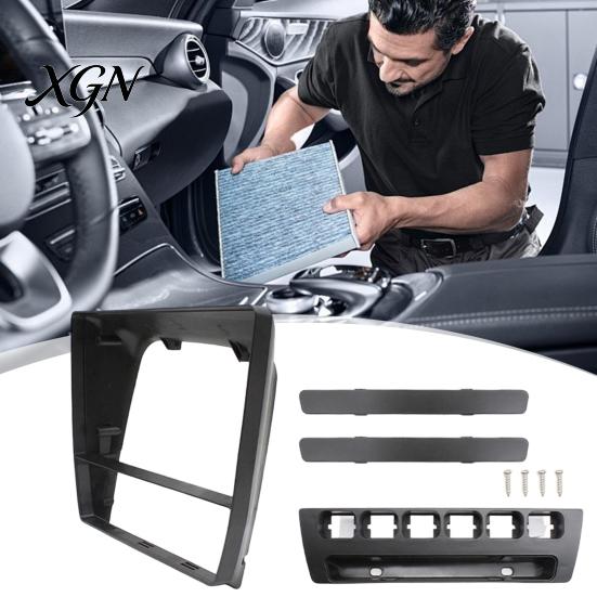 Sada na vylepšení interiéru vozu 9palcový rámeček pro navigaci pro LADA 2110/2111/2112, Panel krytu pro automobilové spínače pro montáž na palubní desku, Obrazovka Android,