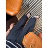 Pantaloni de vară largi cu talie înaltă și picior lat pentru femei scunde, spălați, cu talie înaltă, casual, cu picior drept, pantaloni de lucru