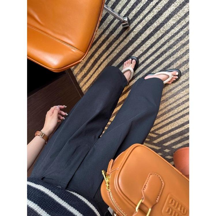 Pantaloni de vară largi cu talie înaltă și picior lat pentru femei scunde, spălați, cu talie înaltă, casual, cu picior drept, pantaloni de lucru