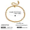 JD Women Minimalist Multi Bracelet 18K Gold  Round White Zircon Cross Chain Bracelet Stackable Jewelry Gift