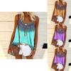 Chic Plus Size Women's Summer Floral Print Sleeveless Cami Blouse For Holidays