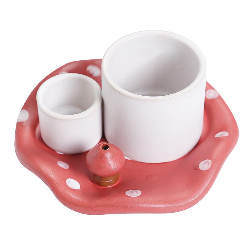 Ceramics Ambience Multipurpose Crafts Ornaments Candlestick Desktop Bookshelf Censer Bedroom Home Decoration