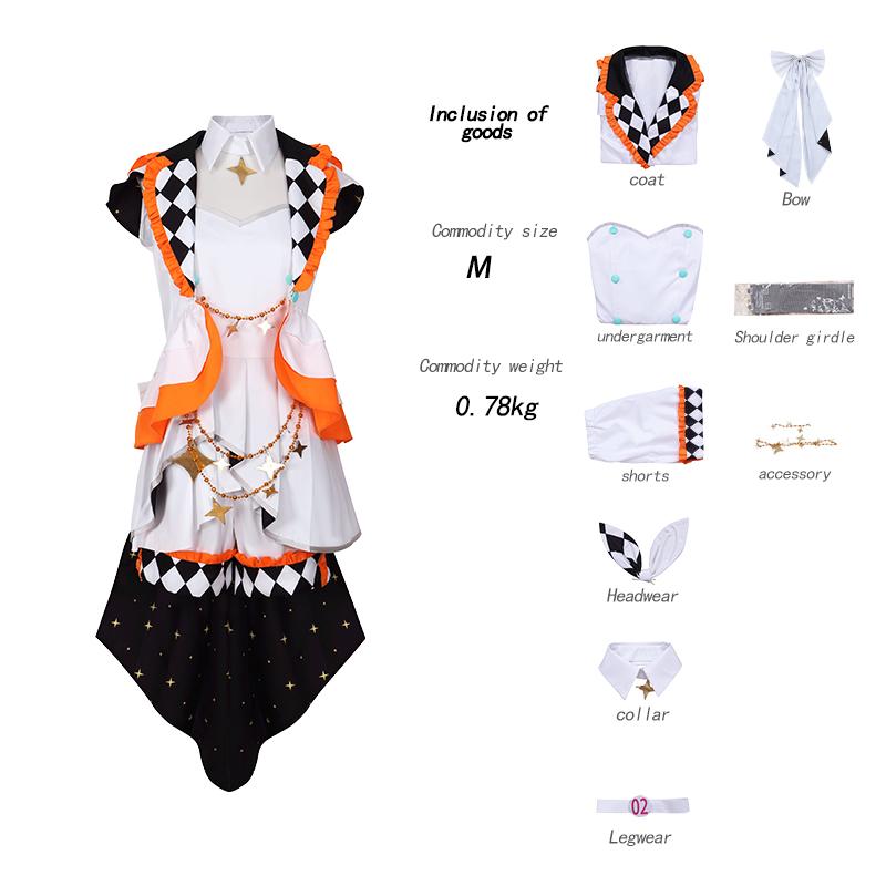

Anime Game Project Sekai Colorful Stage Mikuu Cosplay Costume Jump Kawaii Dress Halloween Party Uniform Costume For Woman M 45-50kg
