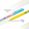 FLAIR Move Ball Pen Stand Pack Of 1 x 50 pen Fine Tip Blue Ink Pens Minimalistic Pastel Matte Finish Smooth Writing Clip Design