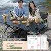 Portable Foldable Camping Table & Chair Set - Lightweight Roll-up Design for Outdoor Picnics and Camping