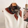 Floral Print Floral Print Scarf Luxury Soft Neck Scarves Versatile Headband Scarf  for Women