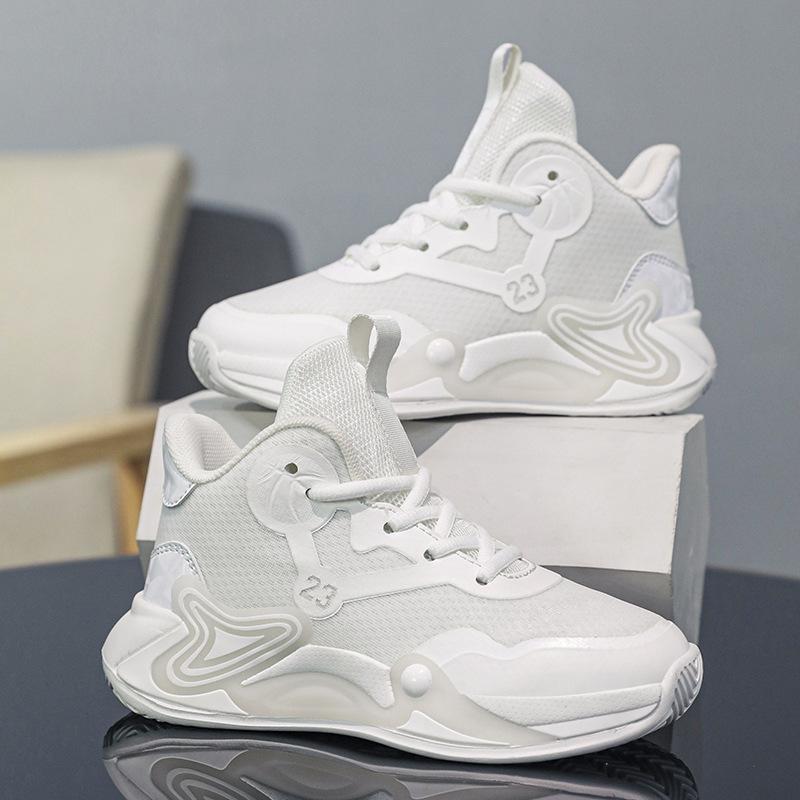 Children's basketball shoes Boys 2025 spring and summer new mesh breathable girls' sports shoes wear-resistant practical non-slip sneakers
