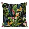 Tropical Plant Cactus Parrot Palm Leaves Flower Flower Pillow Case Home Decor Pillow Cushion Cover For Living Room Almofadas