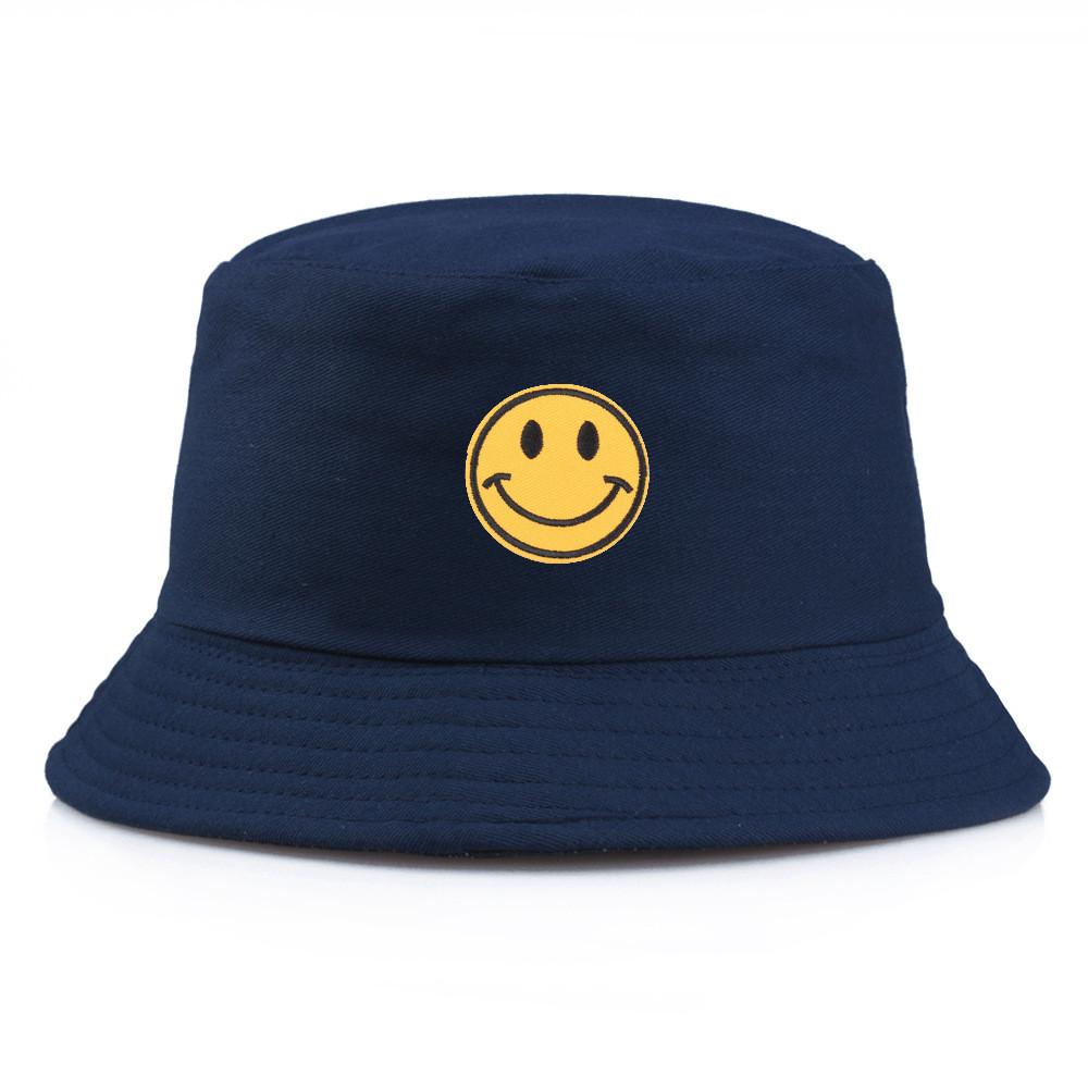 Cotton Embroidered Fisherman Hat With Sun Protection For Summer Beach And Casual Wear