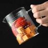350/500 ml Glasmessbecher Milchkaffeemessbecher Glasbecher Flüssigkeitsmessbecher Becher mit Skala Küchenmesswerkzeuge