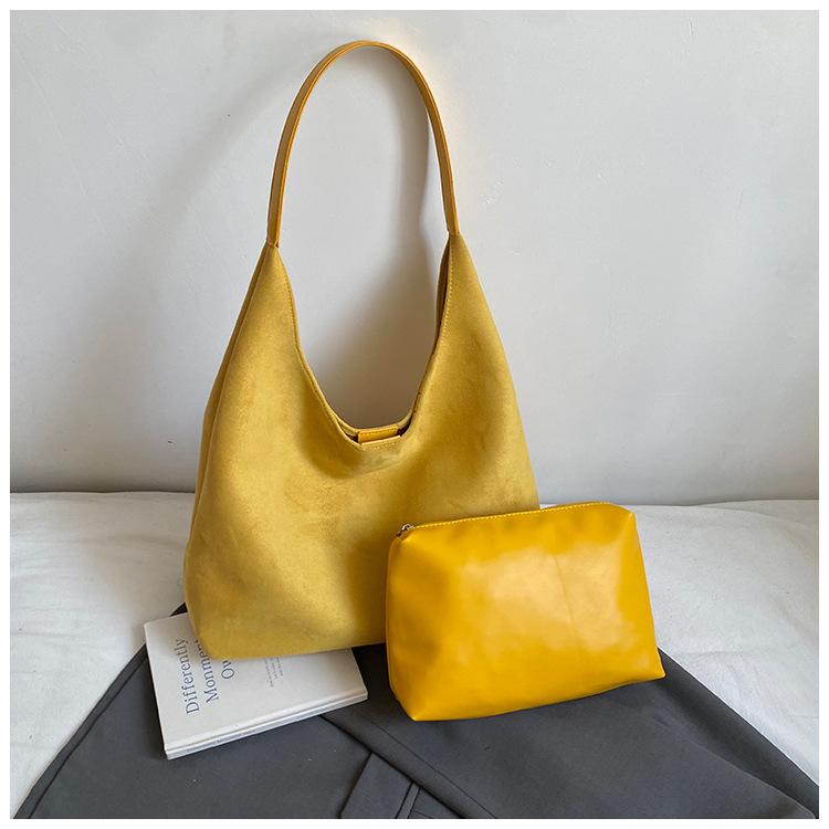 Korean Niche Underarm Bag Women's New 2025 Large-capacity Casual Fashion Retro Tote Bag Commuter Shoulder Bag