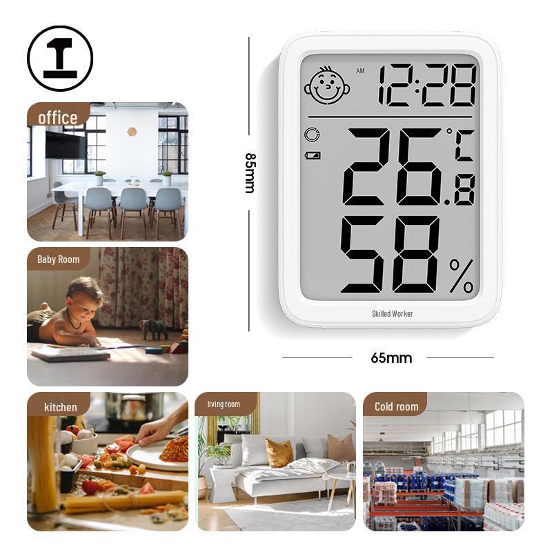 Green Forest Bluetooth Thermometer & Hygrometer: Smart Indoor Baby Room Temperature & Humidity Recorder