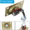 2Pcs Metal Output Jack 1/4 Inch Bass Jack Plate, Gold Input Jack Plate Guitar Jack Socket Electric Guitar Replacement Parts