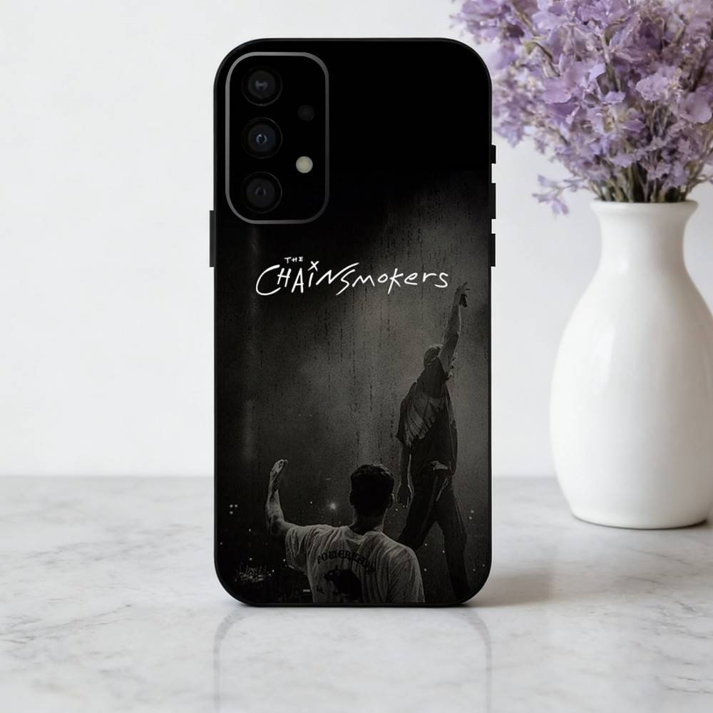 

T-The C-Chainsmokers-S Band Phone Case For Samsung Galaxy A73,A72,A71,A70,A53,A52,A51,Soft Silicone Black Cover Samsung a71 5g