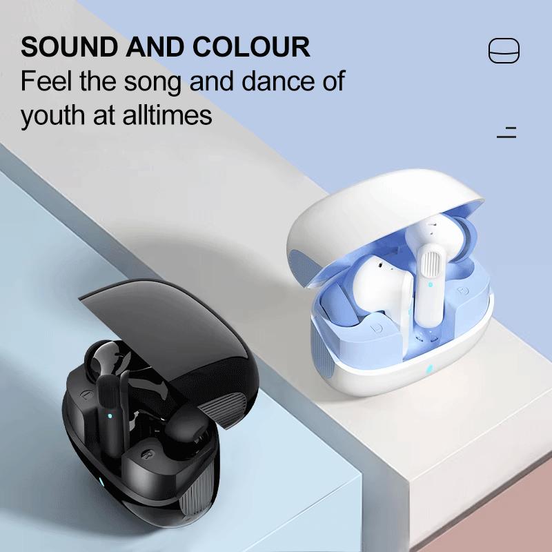 Wholesale ANC Wireless Earbuds TWS Active Noise Cancelling Sports Headset OEM ODM Custom Logo Factory Price LED IPX2 Waterproof