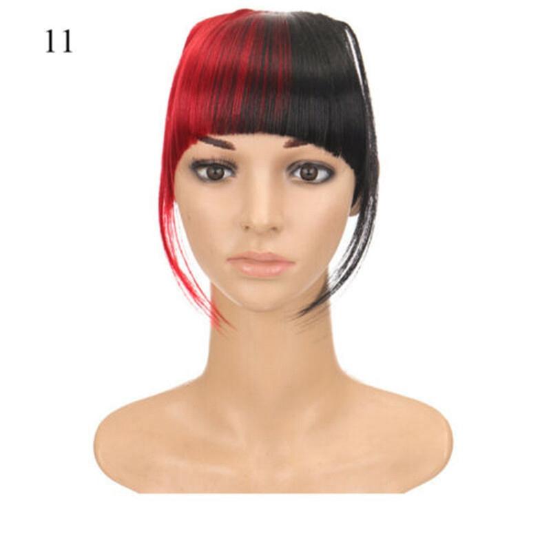 One Piece REAL Natural Hair Extension Fringe Bangs Clip Real Thick As Human