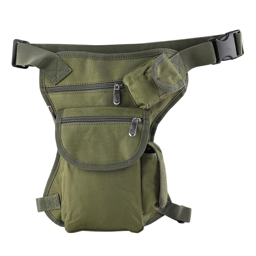 Multi Pockets Drop Waist Leg Bag Military Utility Motorcycle Racing Thigh Pouch(army Green)
