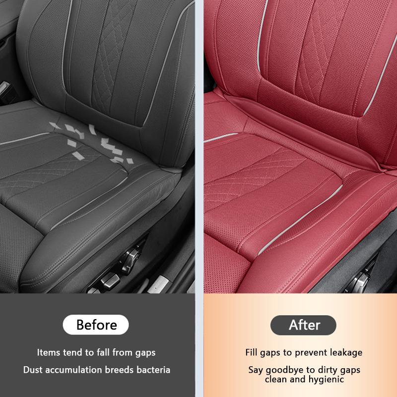 SEAMETAL 1PC Leather Car Seat Gap Filler Seat Leak Proof Filling Strip Universal Side Seam Plug Strip