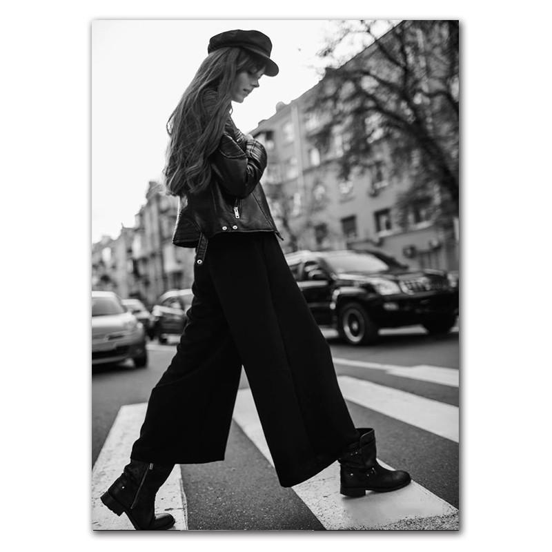 Modern Wall Prints Picture Flower Modular Poster Black White Ballet Girl Canvas Painting Life Quote Art Living Room Decor HD0082