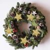 6Pcs DIY Christmas Tree Hanging Pendant Gold Glitter Xmas Tree Decoration  Home Navidad Decor