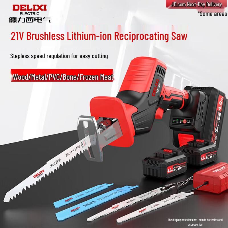 Delixi Electric Cordless Reciprocating Saw CN plug (adapter included)
