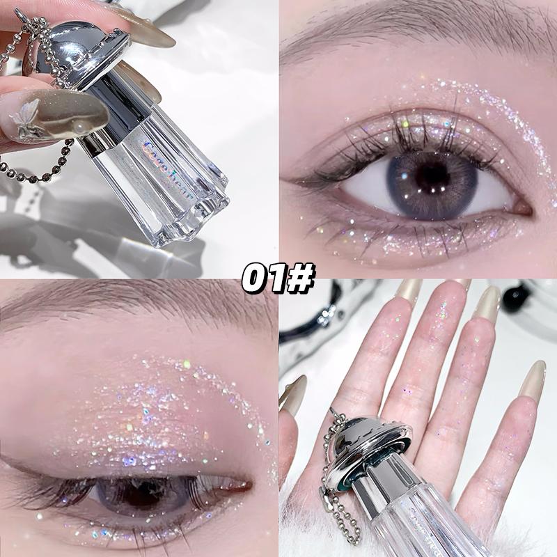 UFO Pendant Shiny Eyeshadow Liquid Gege Bear  Pearlescent Fine Shimmer Brightening Anti-makeup Liquid Eyeshadow