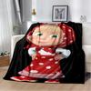 Coperta morbida in peluche 3D Masha e Orso, Cartone animato di Natale, Coperta in flanella, Plaid per Soggiorno, Camera da letto, Letto, Copertura per divano