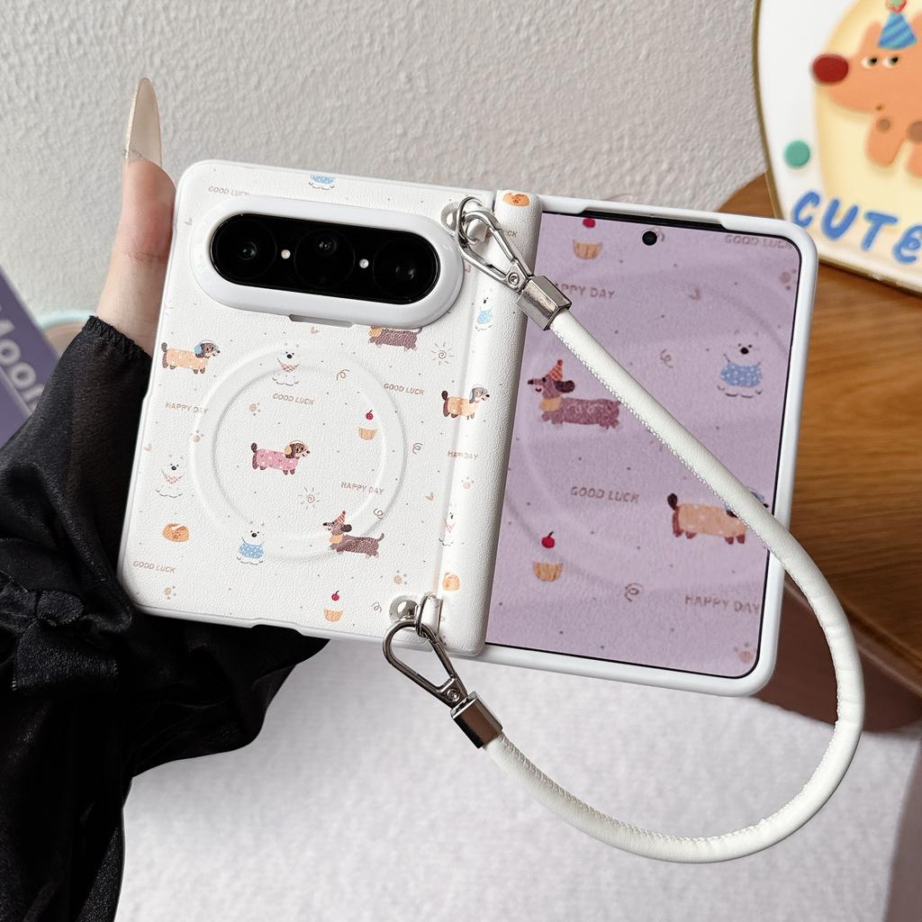 Applicable To Huawei PuraXmax Mobile Phone Case Sticker, Magnetic Suction Dachshund, Middle Shaft Belt, Front Case Bracket, Hand Rope .