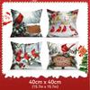 Christmas Red Bishop Pillowcase Bedroom Sofa Cushion Cover 100% Polyester Living Room Cushion Pillowcase Home Decor