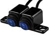 Motorbike Accessories Blue Light 2 Control Button Handlebar ON Off Switches Motorcycle Switches Waterproof for Headlight