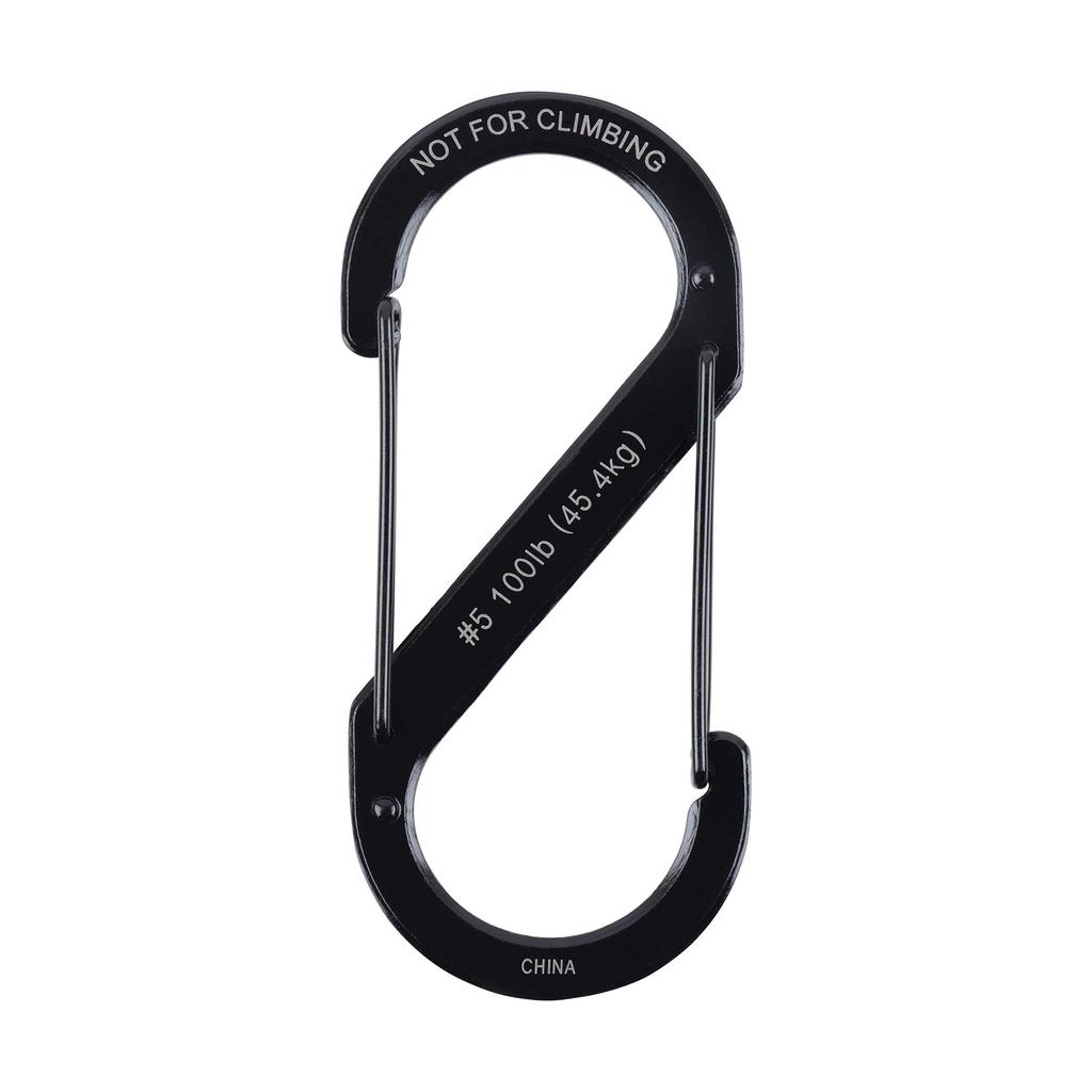 NITEIZE Sbiner Stainless Steel Carabiner #5 Black SB5-03-01 (Japanese Genuine