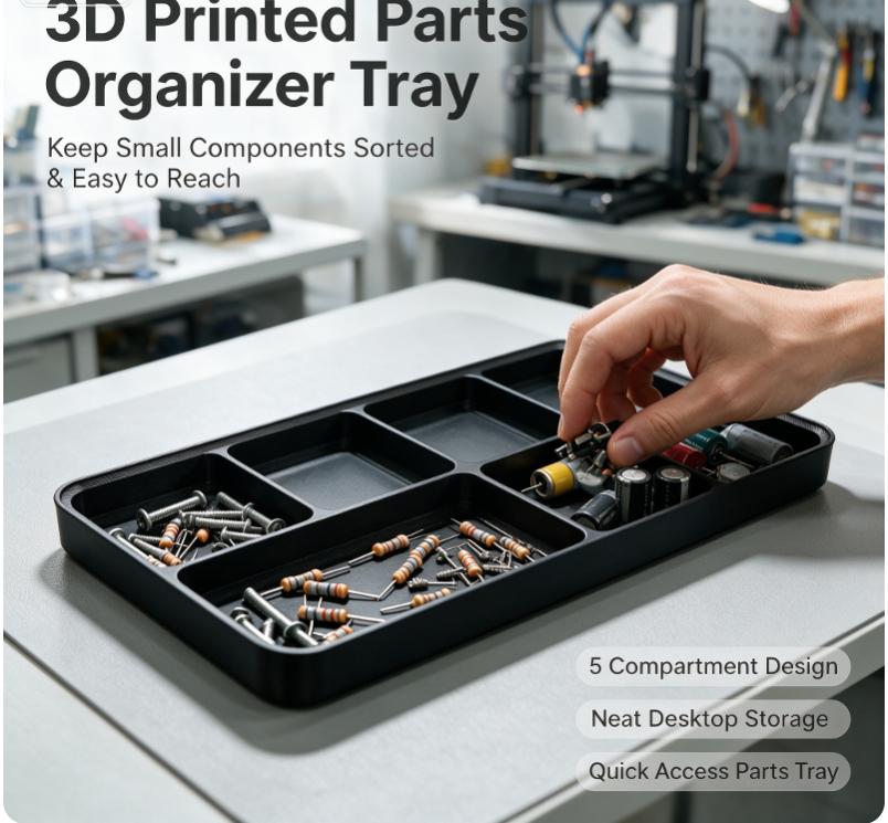 Screw Tray Lightweight Synthetic Resin RC Model Car Maintenance Organizer Portable Tool for Remote Control Toy Repair