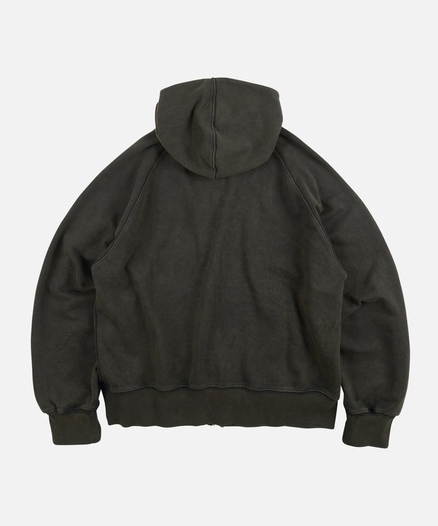 Frizmworks Vintage Dyeing Hood Zip Up Parka _ Black Brown