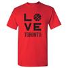 Toronto Love Basketball - Sports Team Hometown City Pride T Shirt - Red