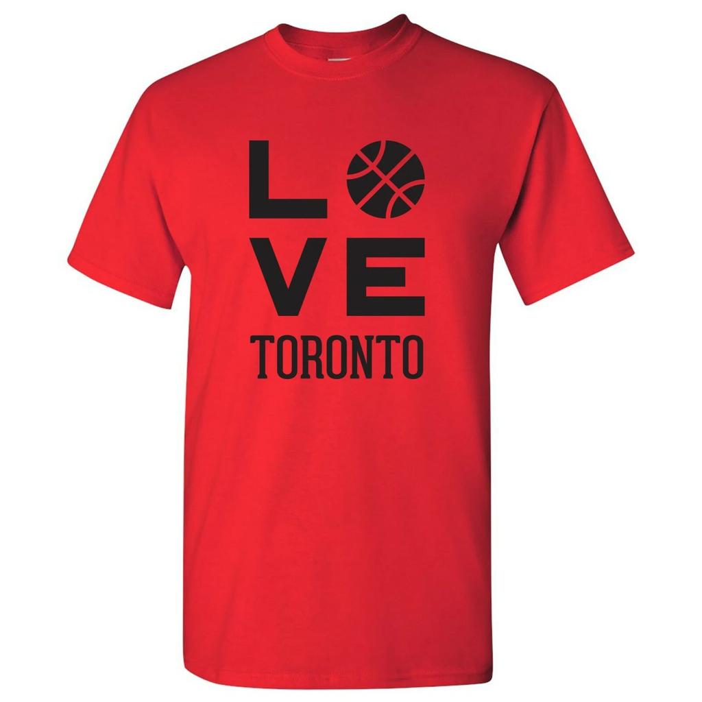 Toronto Love Basketball - Sports Team Hometown City Pride T Shirt - Red