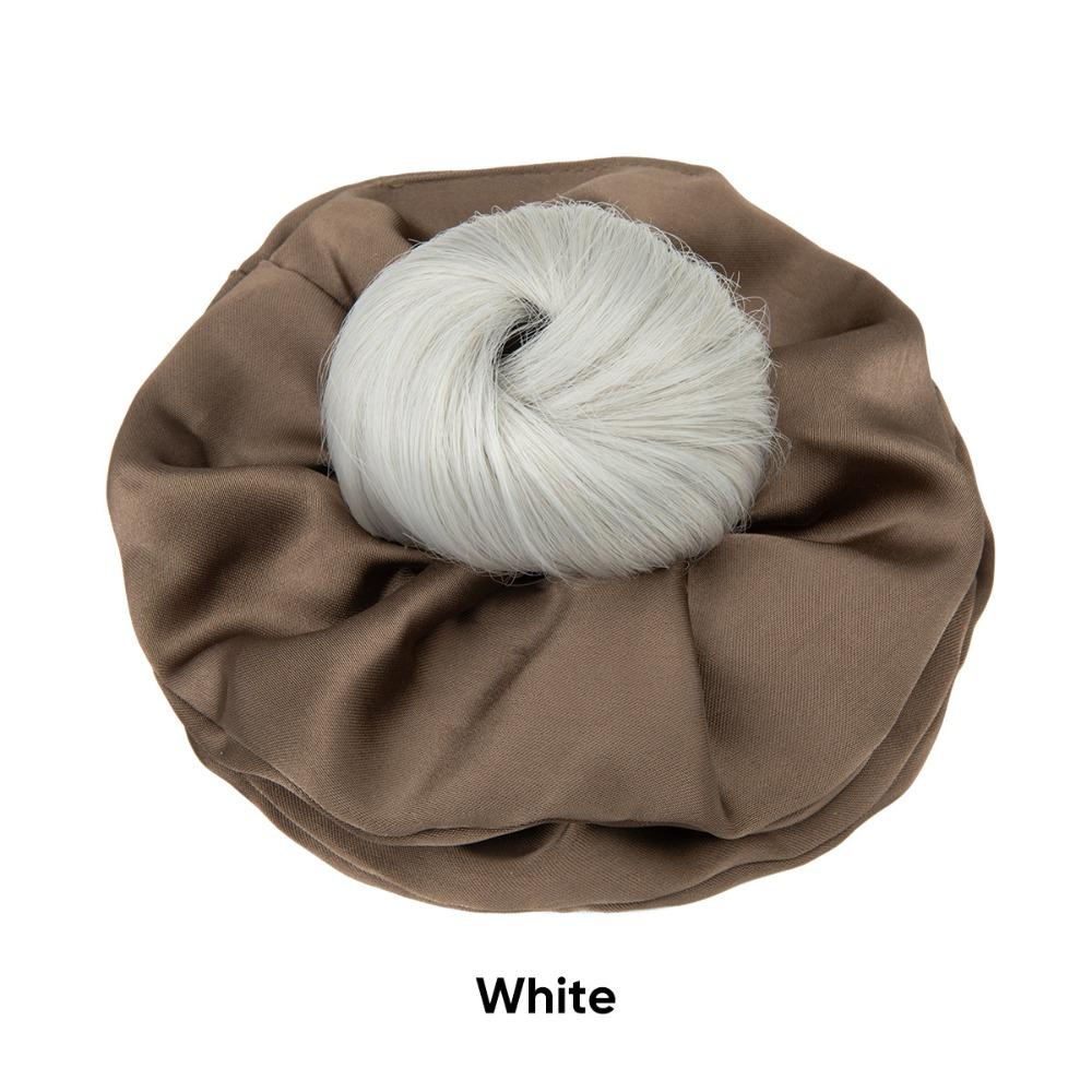 Elegant Influencer-style Hair Tie Synthetic Natural-looking Artificial Flower Bun  for Daily Use