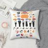 Friends TV Show Chandler Bing Pillow Cover Double Sided Short Plush Cushion Case Soft Sofa Bedroom Decor Gift